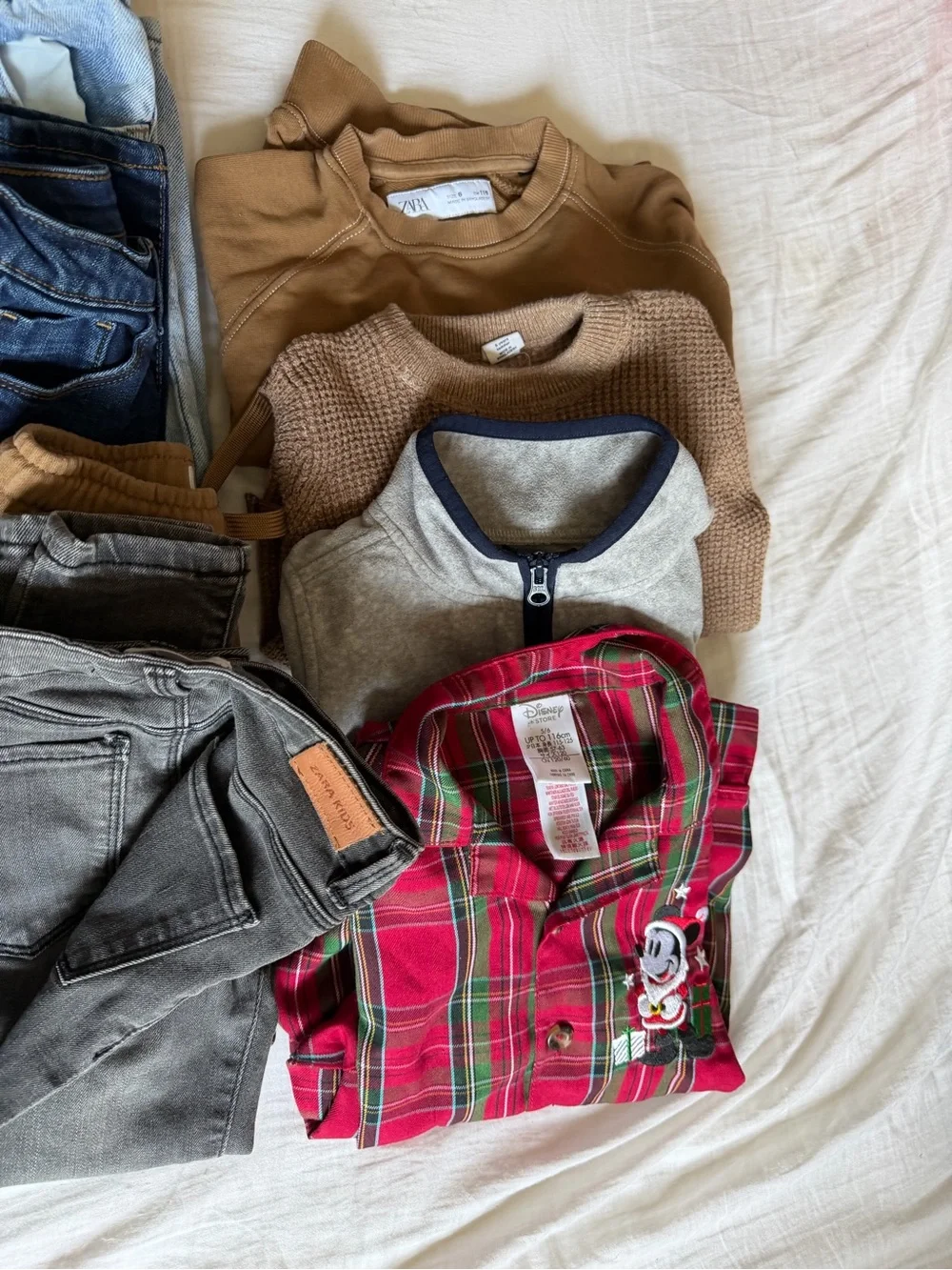 Zara bundle Kids  jeans and Mickey Denim Jacket - Blue and more